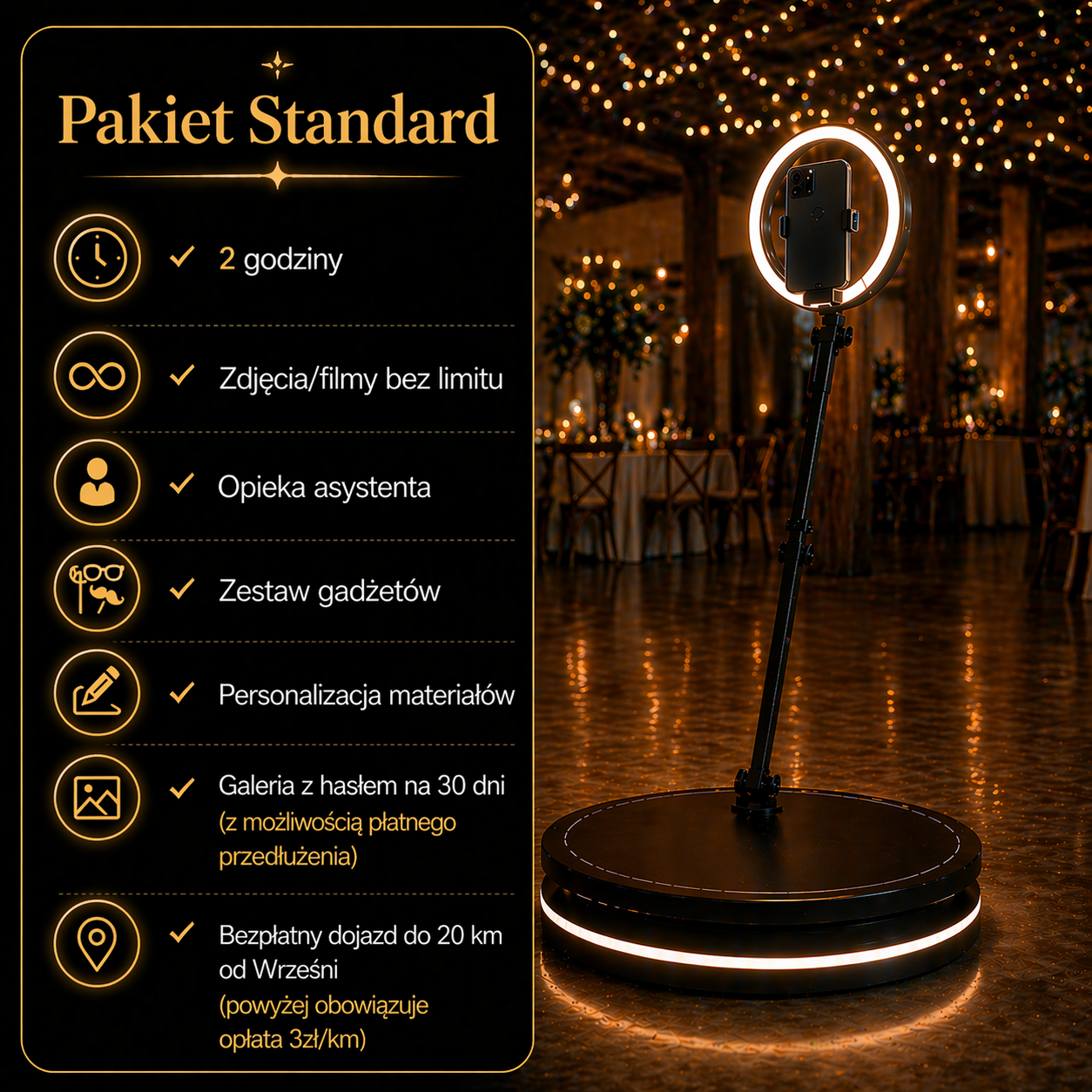 Pakiet Standard - Fotobudka 360