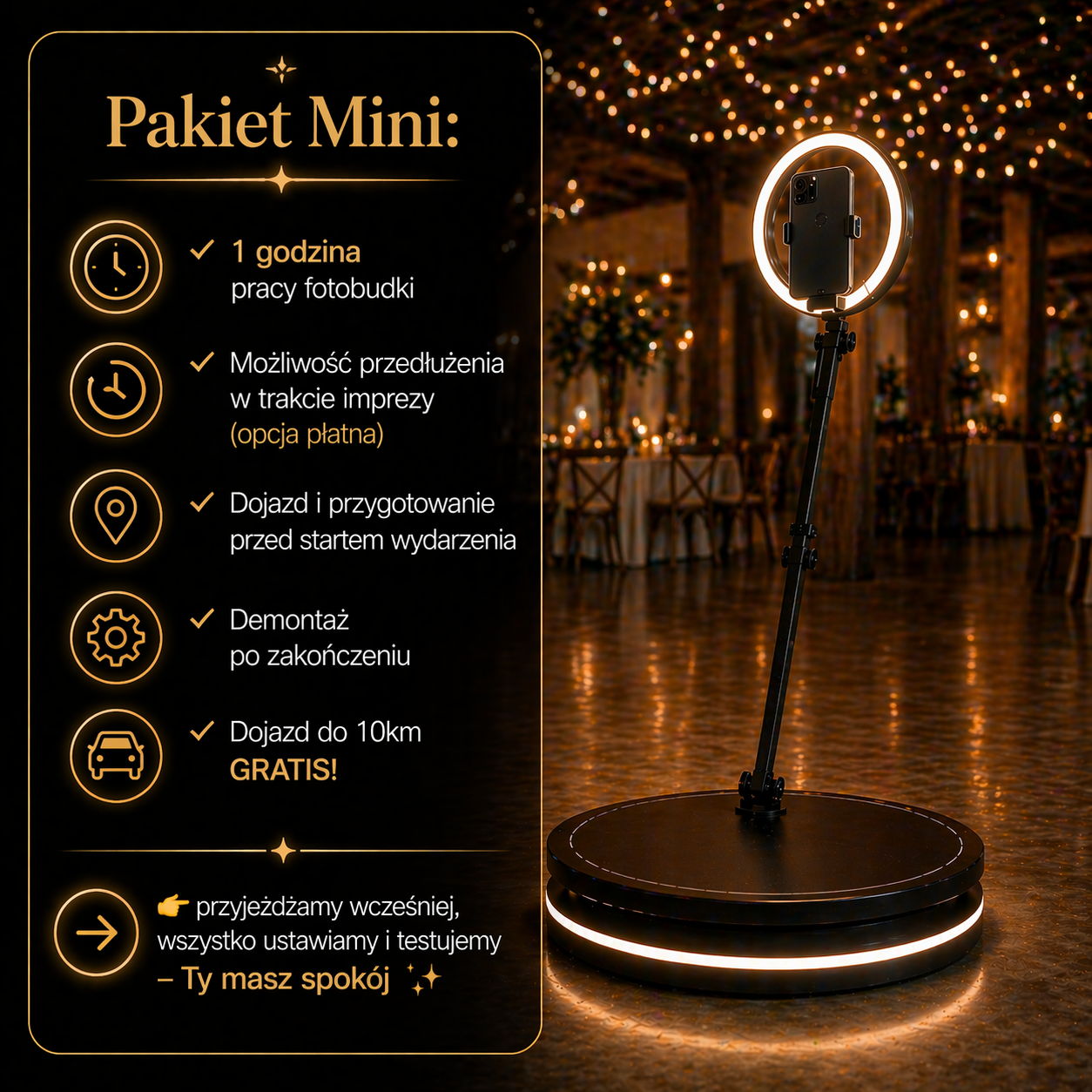 Pakiet Mini - Fotobudka 360